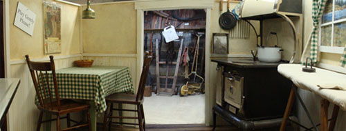 The kitchen in the Children's Legacy Centre, Wetaskiwin and District Heritage Museum