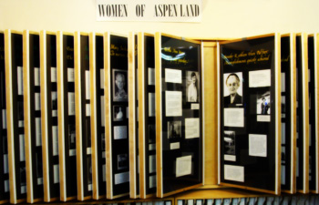 The Women of Aspenland exhibit at the Wetaskiwin and District Heritage Museum